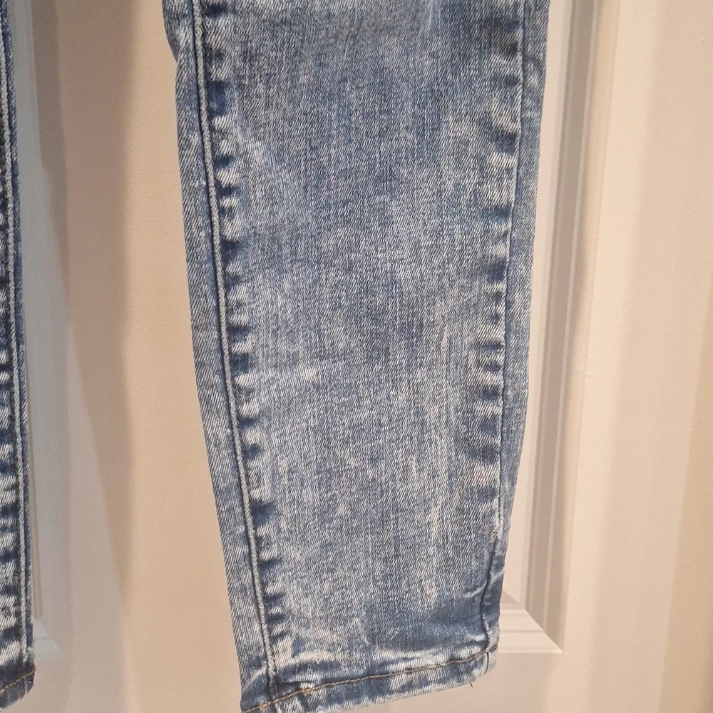 Judy Blue LtBlue Acid Washed Skinny High Rise Jeans Sz 9/29 80s Vibes Denim Slim